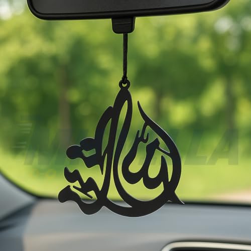 Image of Acrylic Islamic Car Hanging Accessory - Interior /Dashboard /Mirror /Decoration - Masha Allah