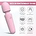 KINGWAND Handheld Personal Mini Massager Tool– Waterproof, USB Rechargeable, 10 Vibration - Perfect on Back Legs Hand Pains and Sports Recovery(Light Pink)