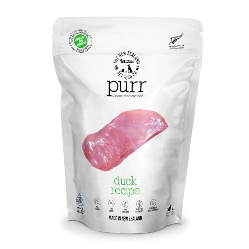 Purr Duck Freeze Dried Cat Food, Meal, Topper & Treat, 9.9oz