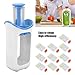 Homemade Infant Infants Fruit Food Maker with Storage Bags, Squeeze Station, Reusable Infants Food Pouches, Infants Puree Maker Dishwasher Safe and bpas Free(Blue)