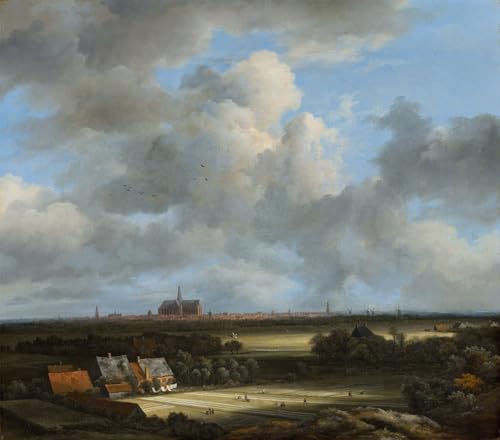 Toile Imprimée Vue de Haarlem Ruisdael, décoration haut de gamme