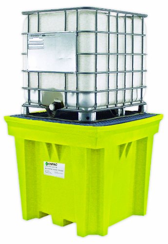Enpac 5460-YE Polyethylene IBC Space Saver, 275 Gallons Spill Capacity, 57