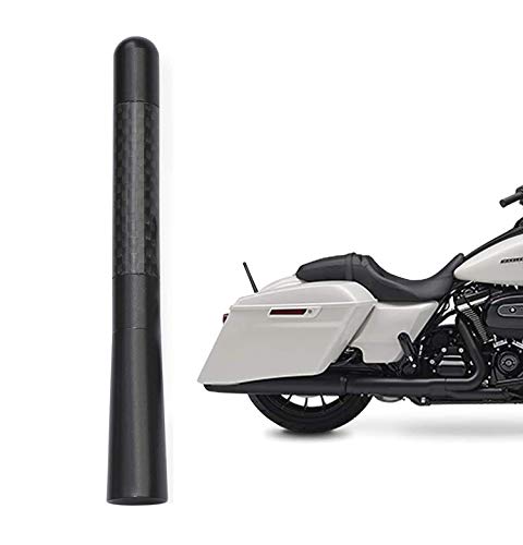 Bingfu Antenna Moto in Fibra di Carbonio Albero Sostituzione 12cm Compatibile con Touring Street Glide Road Glide Fat Boy Electra Glide Tour Ultra Classic