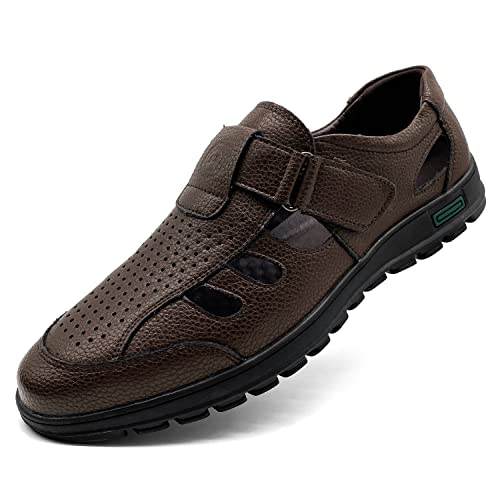 CMM Men's Summer Shoes Closed Toe Strappy Sandals Business Sandals