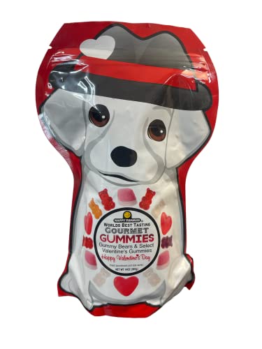 Worlds Best Tasting Gourmet Gummies Happy Valentine's Day Puppy Bag miniatura 1