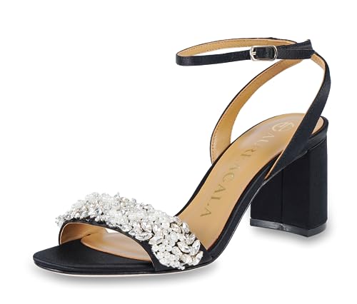 Women`s Stylish Leather Chunky heeled sandals with leather outsolefor dressy summer