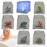 浴槽ライトアップキューブ、水で光るLEDグローアイスキューブ、クリスマスウェディングパーティーの装飾、12個のLEDアイスマルチカラーウェディングデコレーションギフトパーティーに最適。