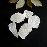 Raw Clear Quartz Crystals, Large 1.2-2″ Natural Crystals Raw Chunks 0.45lb Bulk Rough Stones-The Master Healer for Amplifying Energy Purification Focus&All Zodiac Signs for Meditation Jewelry Making