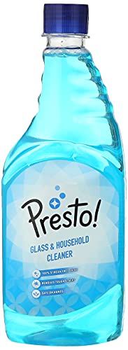 Image of Dish Wash Gel - 2 L (Lime) and Amazon Brand - Presto! Glass and Household Cleaner Refill - 500 ml (Pack of 2)