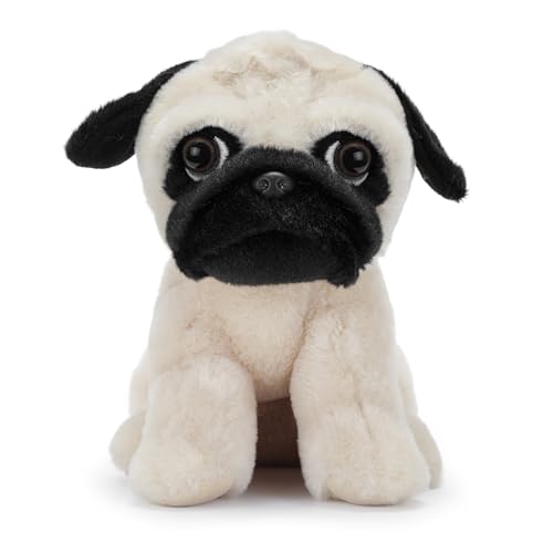 Zappi Co Mops Kuscheltier (22cm) Treuer Mopsfreund zum Kuscheln – Weich, Flauschig & Nachhaltig – Knuffiges Gesicht mit Charakter