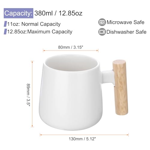 Taza de Cerámica HARFINGTON 12.85 Oz con Tapa y Cuchara miniatura 2