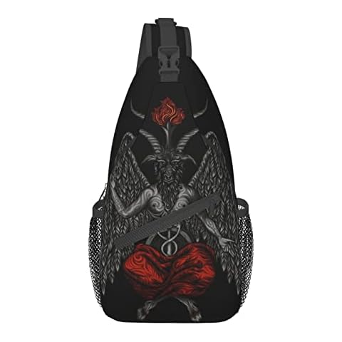 Sac à bandoulière Lsjuee Baphomet Cover