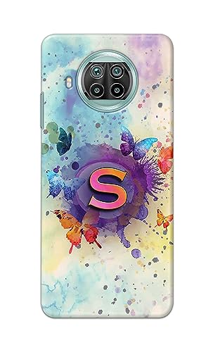 Image of PRINTFIDAA� Printed Hard Back Cover Case for Xiaomi Mi 10i 5G Back Cover (Alphabet S) -2808