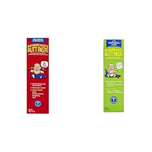 Boudreaux’s Butt Paste Diaper Rash Ointment Variety Pack (1-4 oz Maximum Strength, 1-4 oz Natural Aloe)