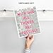 Motivational Quotes Inspirational Christian art - With God All Things Are Possible Wall Decor - Chic Pink Bedroom Decor for Girls - Religious Decorations - Faith Bible Verse Positive Wall Picture