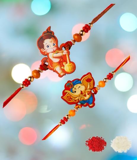 Image of Bhavika Enterprises Kids Bheem & Ganeesh Ji Rakhi for Brother and littlebrothers | (Set Of 2)