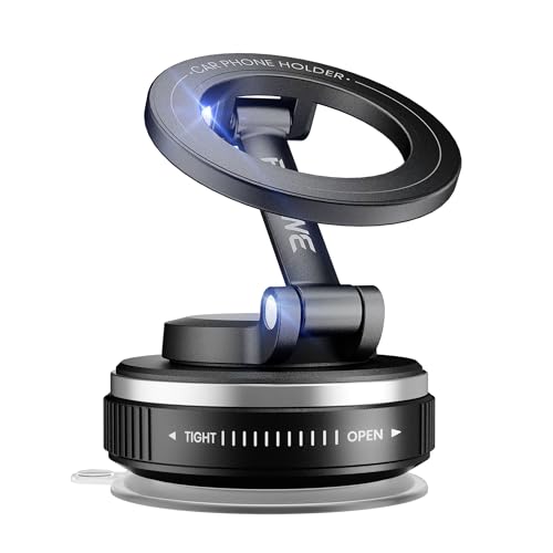 Magnetic Phone Holder for Car, Car Mount 360 Adjustable Vacuum Suction Cup, Phone Mount for Car Accessories/Windshield/Mirror/Kitchen/Gym for iPhone 17 Pro Max 16 15 14 13