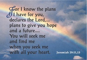 Pass It On Message Cards...For I Know... Package of 25