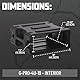 Gator Cases Pro Series Rotationsgeformtes 4U-Rack-Gehäuse mit Standard 19-Tiefe; (G-PRO-4U-19), Schwarz