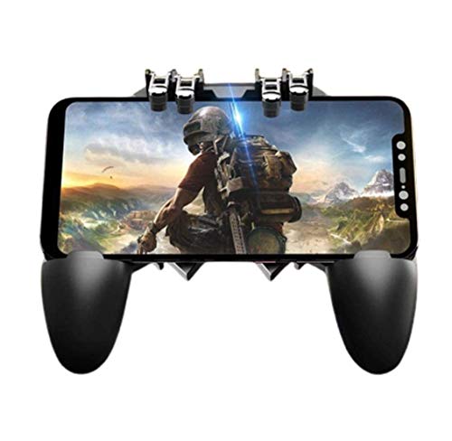 TechKing Super Sensitive Touch Screen AK-66 Pubg Mobile Controller Gamepad Joystick with L1 R1 L2 R2 Shooting Fire Aim Button Fits for All Smartphones