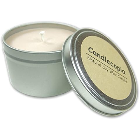 Candlecopia Indian Sandalwood Scented Travel Tin Candle Cover