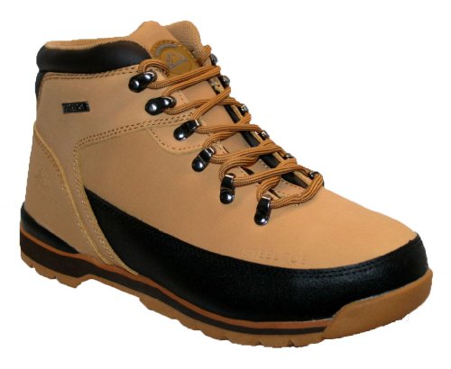 Botas de seguridad para hombre, con punta de acero Groundwork GR77, color Beige, talla 40 EU
