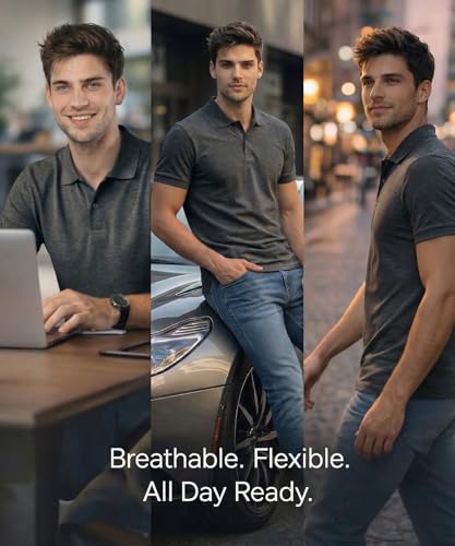 Image of Scott International Cotton Polo T Shirt | Collar Half Sleeves Plain T-Shirt | Tshirt for Men Stylish | Casual Tee for Office, Sports, Gym & Everyday Comfort | Men's Breathable All-Season Tshirt