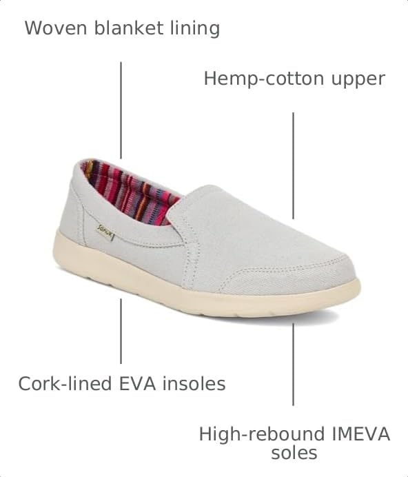 Image of Sanuk Womens Sidewalk Surfer Lite Slip Ons | Womens Shoes | Slip On Shoes for Women | Comfort Foam Footbed