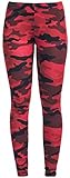 Urban Classics Ladies Camo Leggings Mujer, red camo, XS