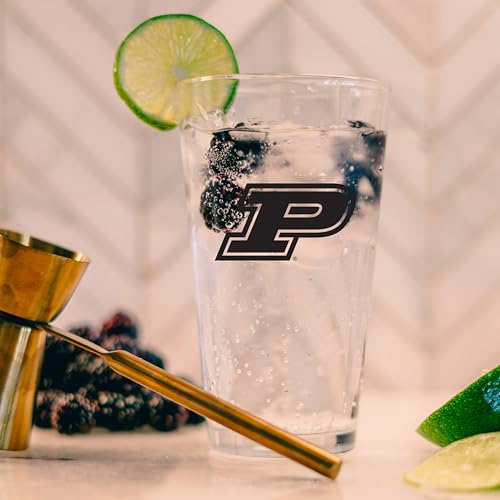 Image of Logo Brands NCAA 16 oz Pint Glass - Durable Glass With Bold Team Color- Chip-Resistant Rim Drinkware For Fans, Tailgates, Home Bars & Everyday Use