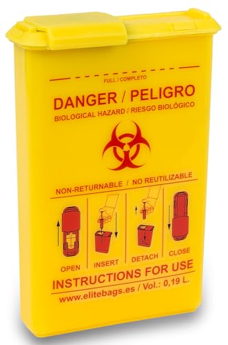 Elite Bags QVM 00077/02   Combio's contenedor material biocontaminado de bolsillo amarillo