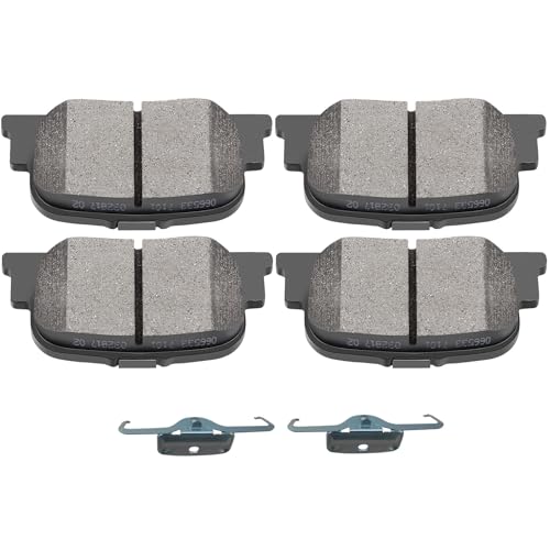 Image of SCITOO D835-7708 Disc Brake Pads Sets Rear Ceramic Brake Pads w /Hardware | 2000-2001 For Lexus For ES300 3.0L,2005-2010 For Scion For tC 2.4L,2000-2001 For Toyota For Camry 3.0L