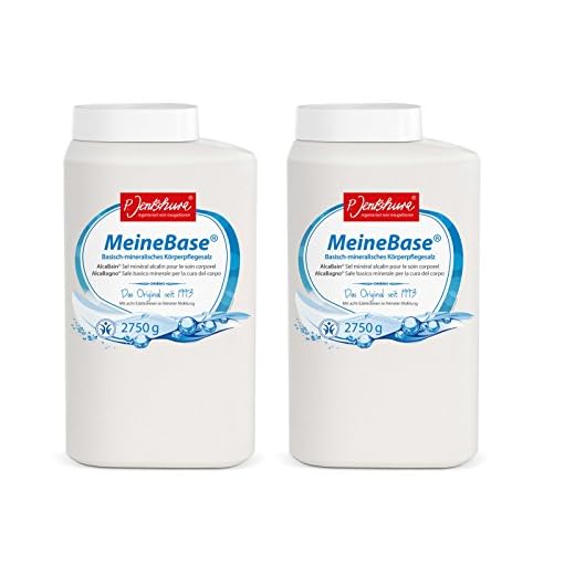 Jentschura: P. Jentschura Meine Base 2x2750g | Basisch-mineralisches Körperpflegesalz, Badesalz