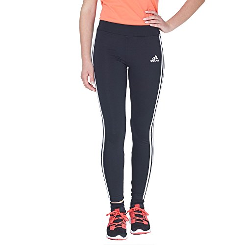 adidas Mädchen Gear Up 3-Stripes Tights, Black/White, 140
