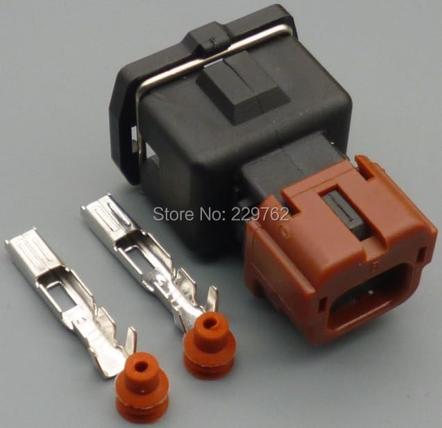 Yierxjwshx 2/10/50/100sets 2 Pin 3.5MM Car Waterproof Connector Plug Auto Electrical Female Connector Plug Automotive Socket - (Color Name: 10setes)