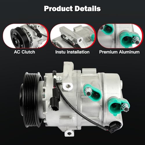 Image of CCIYU AC Compressor w /Clutch for Hyundai for Elantra 2.0L 2014-2016