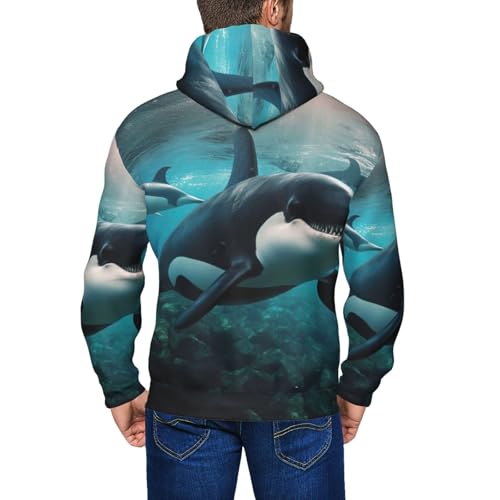 Sweat à capuche extensible orque homme aux finitions soignées - 5