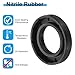 PATIKIL EU Radial Shaft Seal, 2 Pcs 30mm x 52mm x 10mm Nitrile Rubber TG4 Oil Seal for Bearing Shaft Oil Pumps Engines, Black