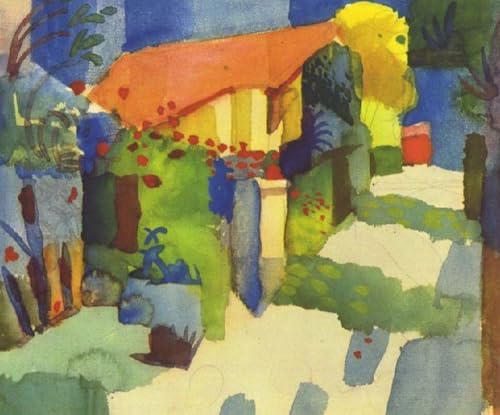 Peintures à l'huile d'August Macke décor de salle célèbre 02