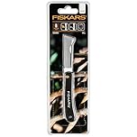 Fiskars Coltello da innesto a penna, Lunghezza totale: 17 cm, Acciaio inossidabile, Nero, K60, 1001625