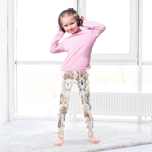 Toddler Girls Leggings Printed Yoga Pants Leggings Cute Koala Llama Mouse for Kids4