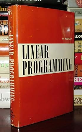 Linear Programming: Hadley, G.: Amazon.com: Books