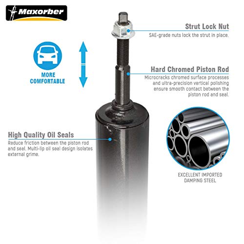 Maxorber Full Set Front Rear Shocks Struts Absorber Compatible With Expedition Rwd 1997-2002 Replacement For Lincoln Navigator Rwd 1998 1999 2000 2001 2002 Shocks Absorber 344367 344267 #TOP1