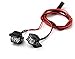 Palumma RC Crawler Lights LED Headlight, RC Vehicle Lighting Headlights LED Light for 1/10 1/8 RC Simulation Model Car Square Spotlight Accessory(12MM)