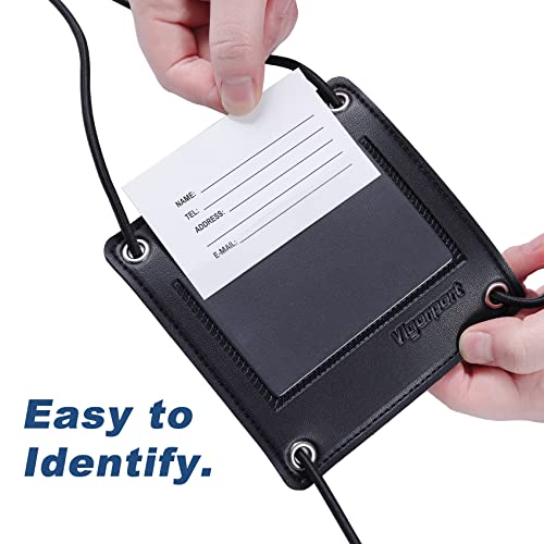 Vigorport Luggage Straps, Bag Bungee For Luggage, High Elastic Travel Belt Add A Bag Luggage Strap For Suitcases Adjustable Strap With Id Tags (Black, Normal) #TOP2