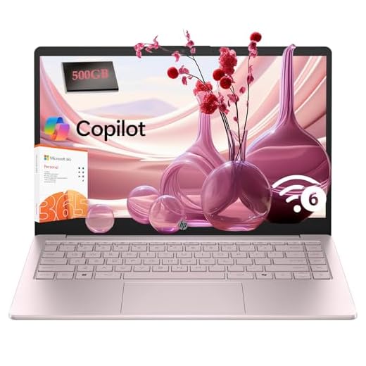 HP 14" Portable Laptop Computer with Intel N150, Microsoft Office 365 Included, 4GB RAM, 128GB Storage, 500GB External HDD, Student Everyday Use, All-Day Battery Life & Fast Charging, Windows 11 Home