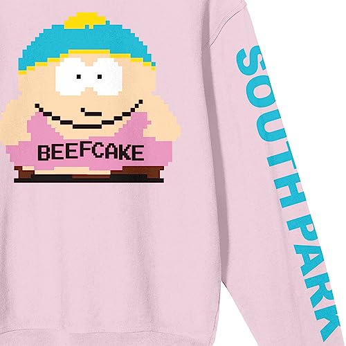 Bioworld South Park Beefcake Crew Neck Long Sleeve Cradle Pink Adult Sweatshirt3