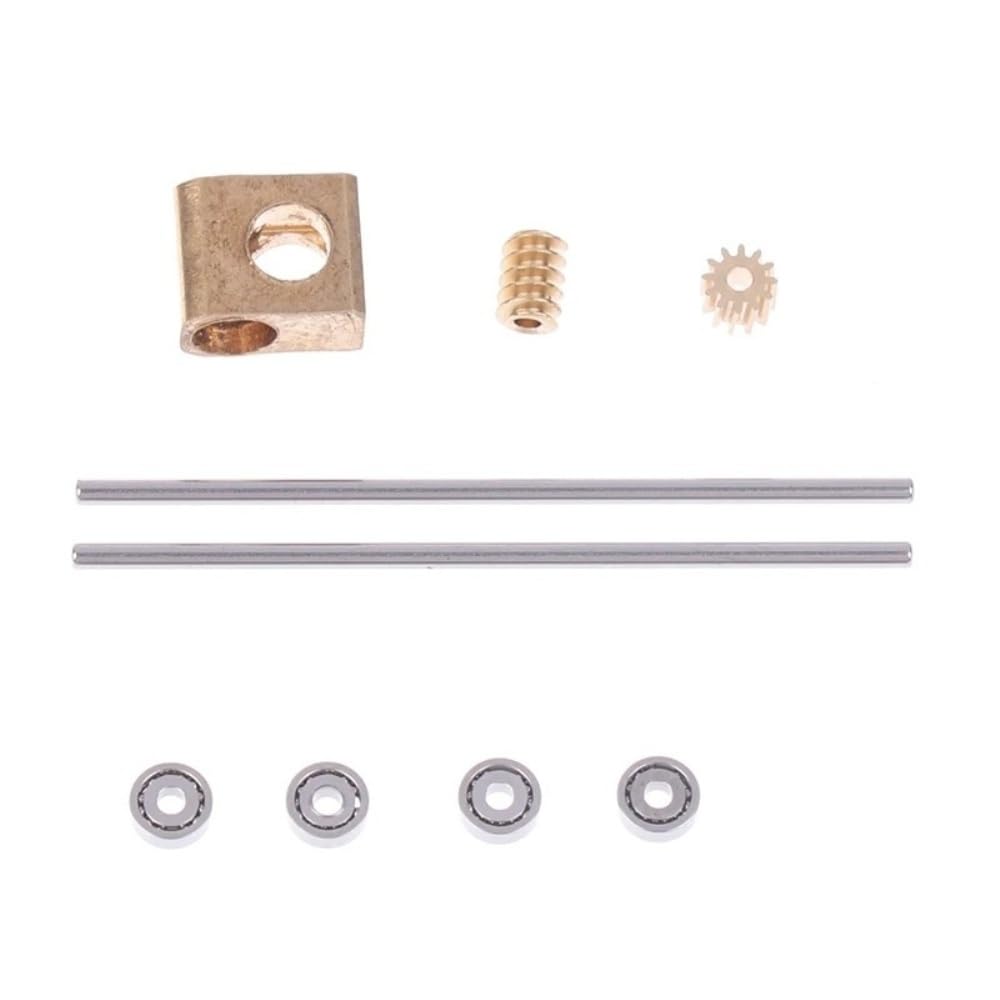 GuidNaurys Schneckengetriebe 0,5 Modul – Kupfer Welle 12x18 Mm, M3, Rechtsgängig, Für Roboter & Industrie