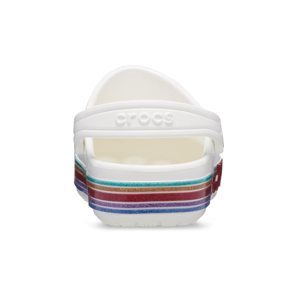 Rainbow Glitter Clog Kids Crocband Rainbow Crocs Unisex-Child