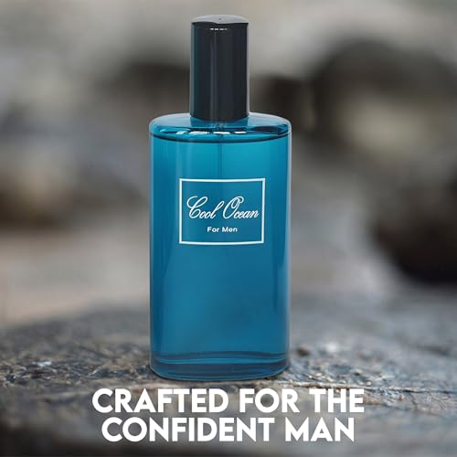 Image of AFLUXE Cool Ocean Men's Cologne, Bold Citrus Woody | Bold men's cologne with citrus spice & woody notes. Long lasting perfume for men all occasions. Natural spray.